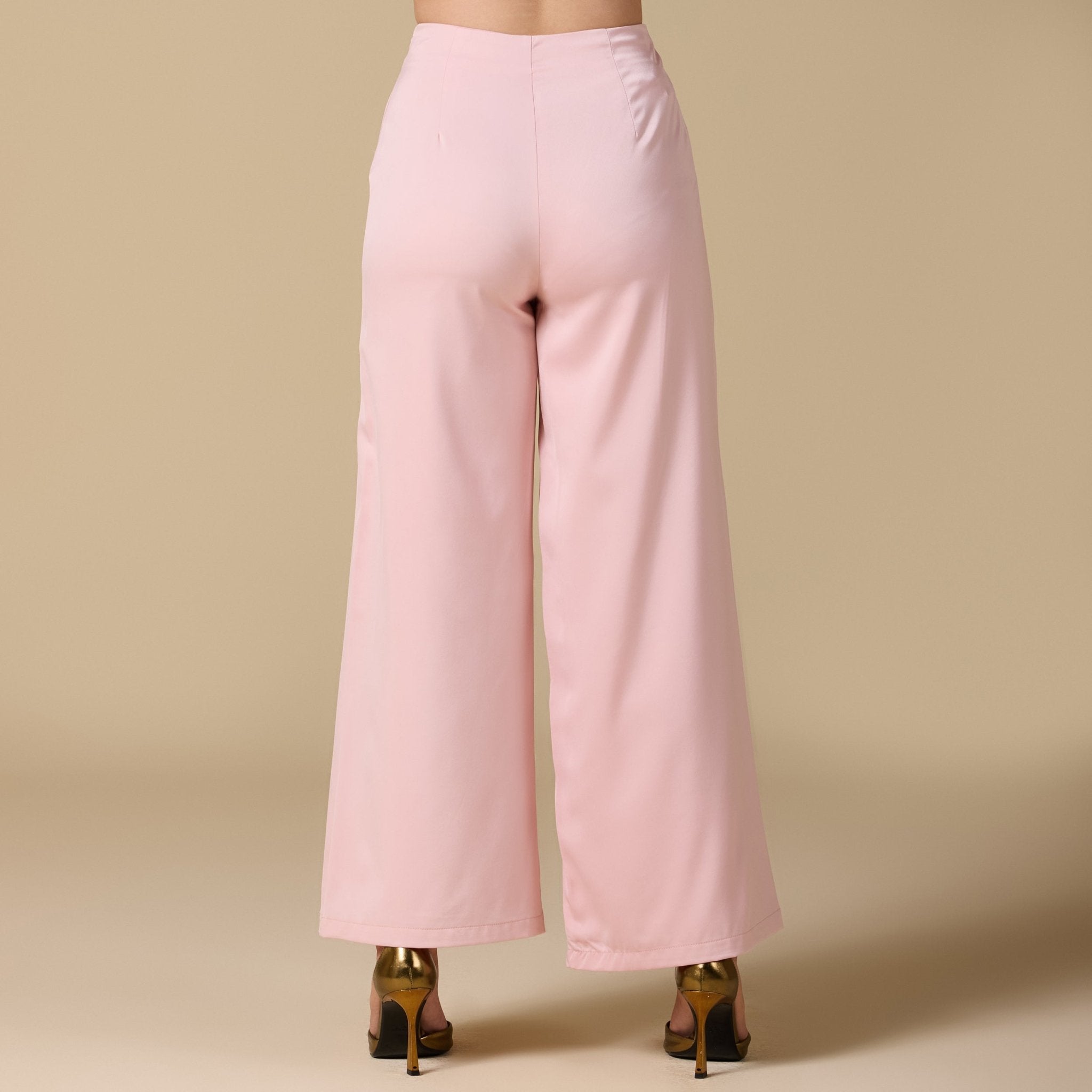 Wide - Leg Satin Pants - shopaleena