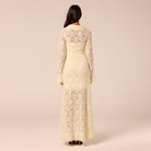 Yellow Ruffle Lace Maxi Dress - shopaleena