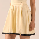 Yellow Swim Skirt with Black Trim - shopaleena