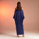 Criss Cross Satin Kaftan - shopaleena