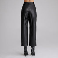 High waist leather trouser - shopaleena