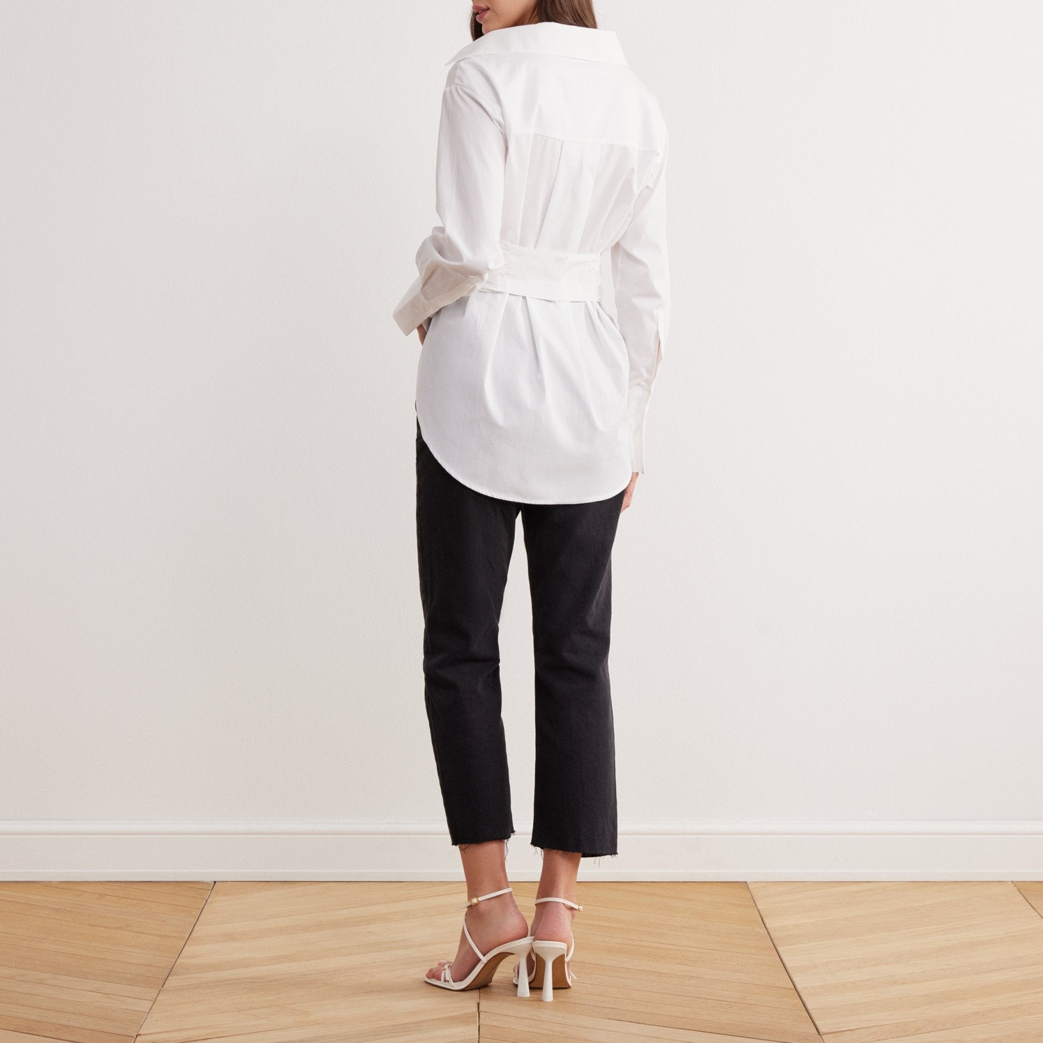 Long Sleeve Wrap Shirt - shopaleena