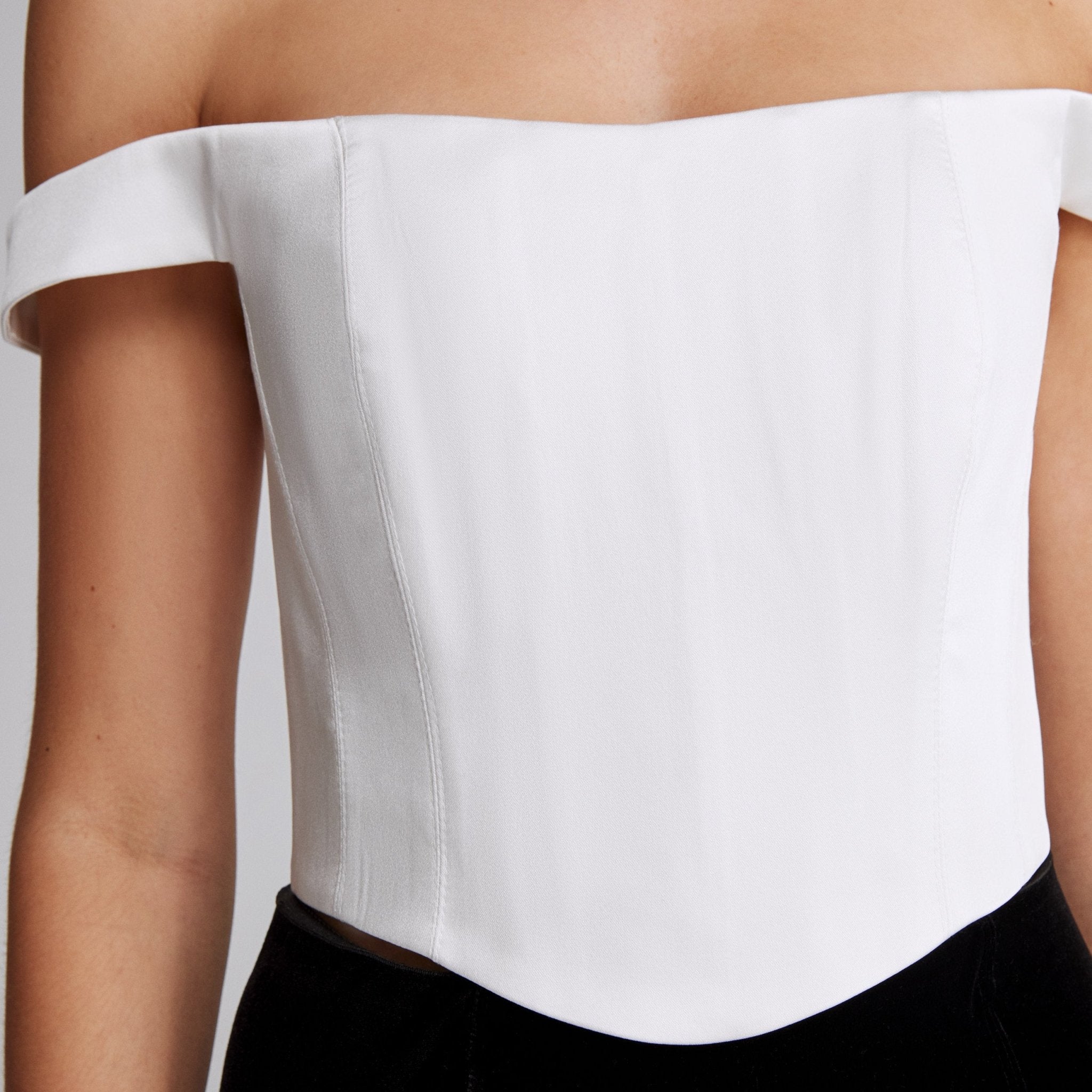 Off Shoulder Corset Top - shopaleena