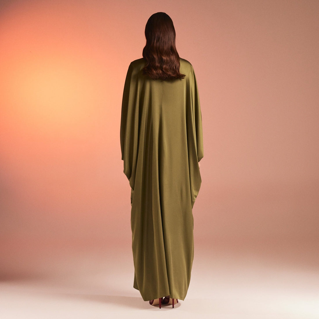 Silky Satin Maxi Kaftan - shopaleena