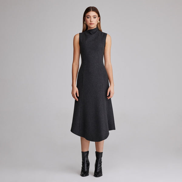 blue dress for baby girl Knit Asymmetrical Midi Dress main image 0